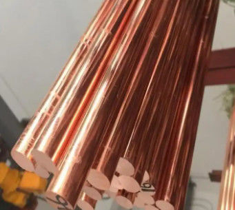 Polierte Oberfläche 99,9% rotes Kupfer Durchmesser 10-50 mm C11000 Massivkupferbarren für den Bau