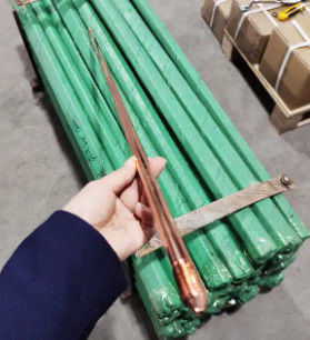 Großhandel Niedrigpreis 10 mm 20 mm DIA Elektrische Kupfergebundene Erdelektrode Kupfer Erdstange
