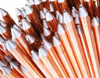 Hohe Leitfähigkeit Erdstäbe Kupfer Erdbar 0,1-50 mm oder individuelle Größe Für Erdungssystem