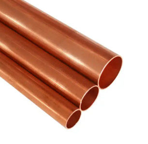 Export Warmverkauf Massives Kupferrohr C10200,T2,C1100 Kupfer gerade Rohr Verwendung für Klimaanlage