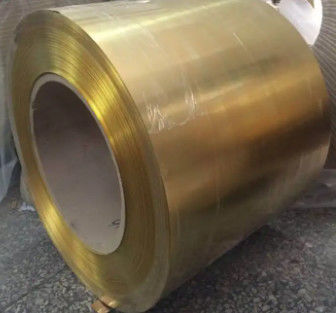 Warmverkauf Kupfer-Brassfolie-Band C26800 Kupfer-Spule-Band 0,2 mm 0,3 mm 0,5 mm Dicke Fabrik direkt