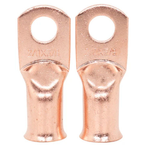 Elektrische Anschlüsse Kabel-Lug AWG 2/0*3/8 Kupferrohr-Crimping-Typ