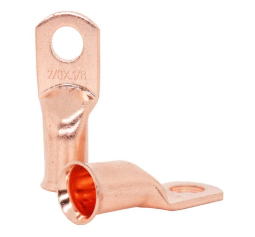 Elektrische Anschlüsse Kabel-Lug AWG 2/0*3/8 Kupferrohr-Crimping-Typ