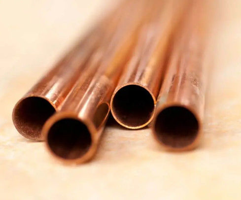 Export Warmverkauf Massives Kupferrohr C10200,T2,C1100 Kupfer gerade Rohr Verwendung für Klimaanlage